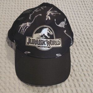 Jurassic World Black Dinosaur Baseball Cap - Black & Silver 1 1/2 to 4 years